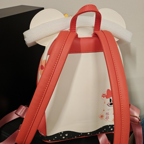 LoungeFly Minnie Mouse Halloween Light Up Backpack - Picture 3 of 6